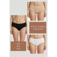 3lü Set Külot-siyah-beyaz-ten Dor2850