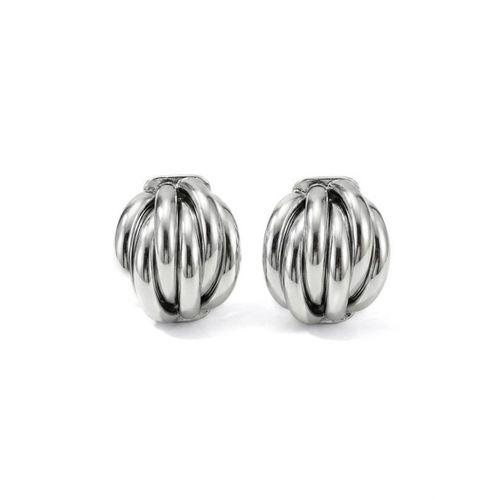 Metal Otantik Küpe - Gümüş