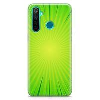 Oppo Realme 5 Pro Kılıf Fıstık Yeşili Sonsuzluk Arka Kapak Koruma Desenli Full Koruyucu