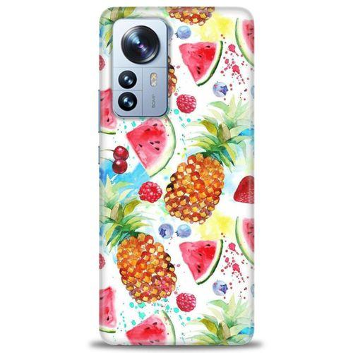 Xiaomi Mi 13 Lite Kılıf HD Baskılı Kılıf - Meyveler + Tam Ekran Koruyucu
