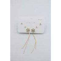 Çoklu Set Küpe - Altın