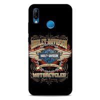 Huawei P20 Lite Uyumlu Kılıf Motorsiklet (6) Silikon Kılıf Harley Davidson