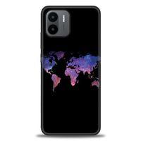Xiaomi Redmi A1 Kılıf HD Baskılı Kılıf - Dünya Haritası + Tam Ekran Koruyucu