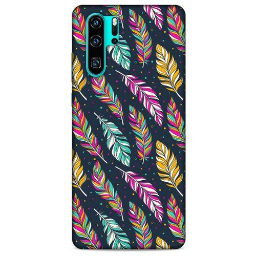 Huawei P30 Pro Kılıf Desenli Özel Seri Tüyler (13) Silikon Kap