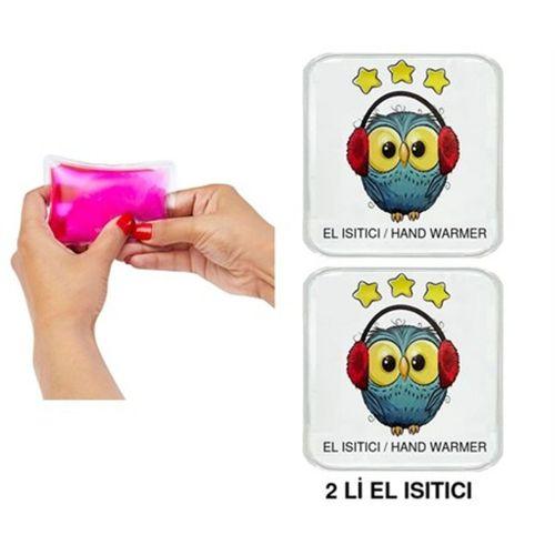 Sıa 2 Adet Baykuş Cep Sobası,El Isıtıcı,Sıcak Su Torbası Pvc 10X9,5Cm