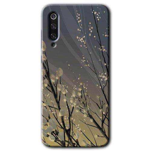 Xiaomi Mi 9 SE Kılıf HD Desen Baskılı Arka Kapak - Branches Flowers