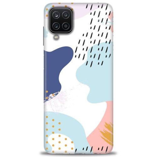 Samsung Galaxy A12 Kılıf HD Baskılı Kılıf - Renkler Renkler + Tam Ekran Koruyucu