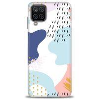 Samsung Galaxy A12 Kılıf HD Baskılı Kılıf - Renkler Renkler + Tam Ekran Koruyucu