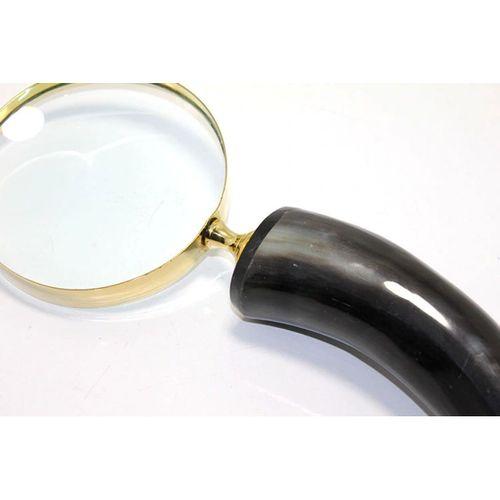 Pirinç Boynuz Saplı Büyüteç Model 3