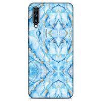 Mermer Desenli (33) Tema Hybrid Kılıf Bebek Mavisi Samsung Galaxy A70 Kılıf