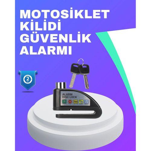 Su Geçirmez Alarm Disk Kilidi Motosiklet Scooter Bisiklet Güvenlik
