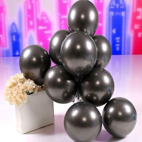 25 ADET SİYAH KROM BALON PARLAK METALİK KROM SİYAH BALON HELYUM GAZINA UÇAN BALONA UYGUNDUR