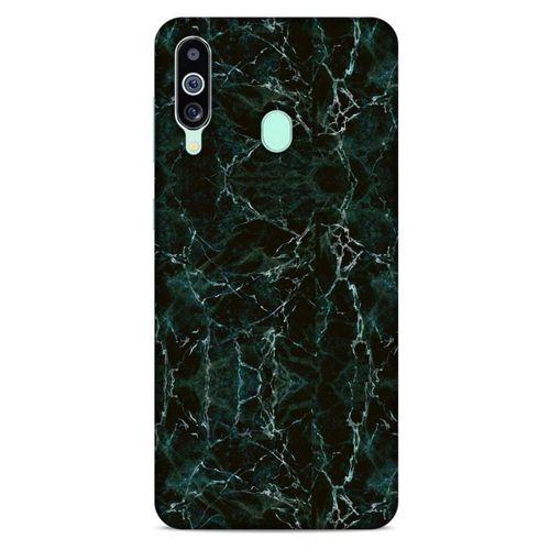 Mermer Desenli (27) Tema Tasarımlı Kılıf Zümrüt Yeşili Samsung Galaxy M40 Kılıf