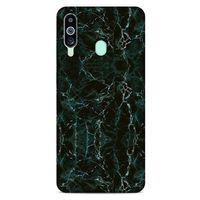 Mermer Desenli (27) Tema Tasarımlı Kılıf Zümrüt Yeşili Samsung Galaxy M40 Kılıf