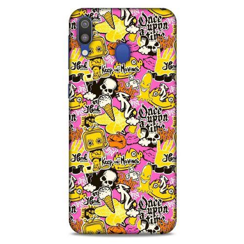 Graffitix (40) Desenli Silikon Kapak Samsung Galaxy M20 Kılıf