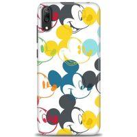 Huawei Y7 Prime 2019 Kılıf HD Baskılı Kılıf - Renkli Mickey Mouse + Tam Ekran Koruyucu