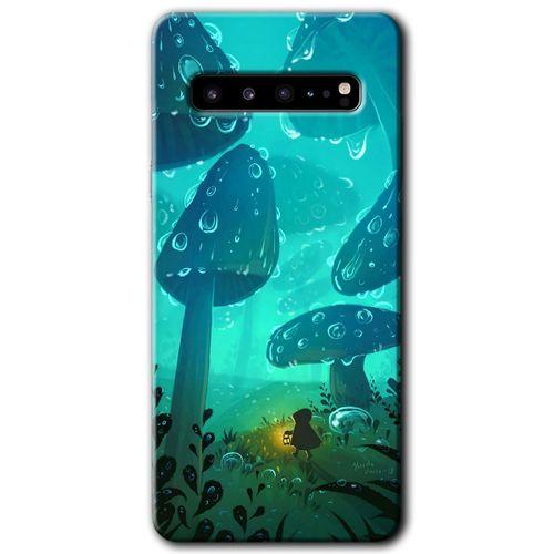 Galaxy S10 Plus Kılıf HD Desen Baskılı Arka Kapak - Silhoutte Dropss + Kırılmaz Cam