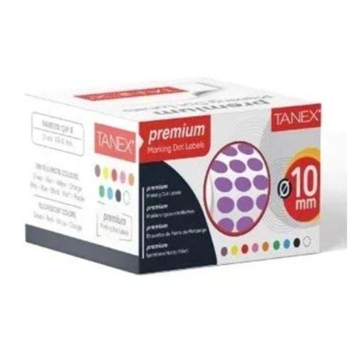 Tanex Nokta Etiket 10Mm 1cm 5000Li Mor