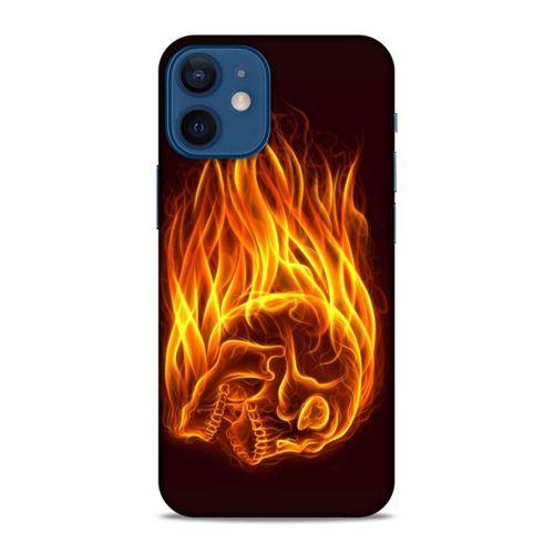 Lopard Apple iPhone 12 Mini Uyumlu Kılıf FireX (50) Shockproof Kılıf İskelet Kafa