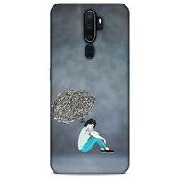 Oppo A9 2020 Kılıf Depresyon (5) Koruma Kabı Fuşya