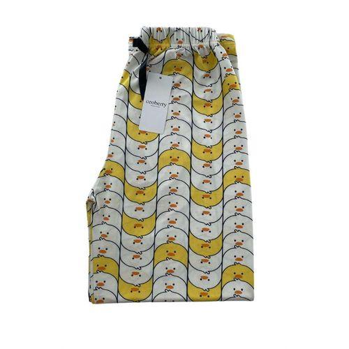 Kadın Sarı Beyaz Civcivli Pijama Altı Milan - 105