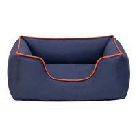 Pet Comfort Alpha  Kedi ve Köpek Yatağı Lacivert w Turuncu Biye S 60x50cm