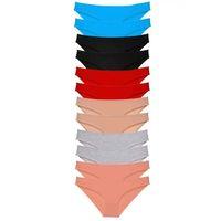 12 Adet Eko Set Likralı Kadın Slip Külot Çok Renkli 1