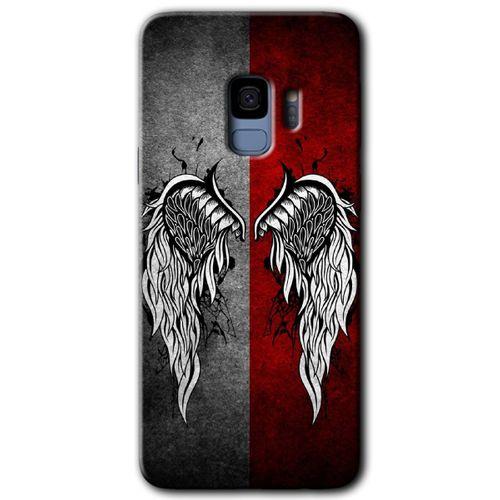 Samsung Galaxy S9 Kılıf HD Desen Baskılı Arka Kapak + Temperli Cam - Lucifer