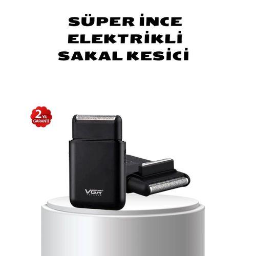 Elektrikli Tıraş Makinesi Çift Başlıklı Ultra İnce Tasarım