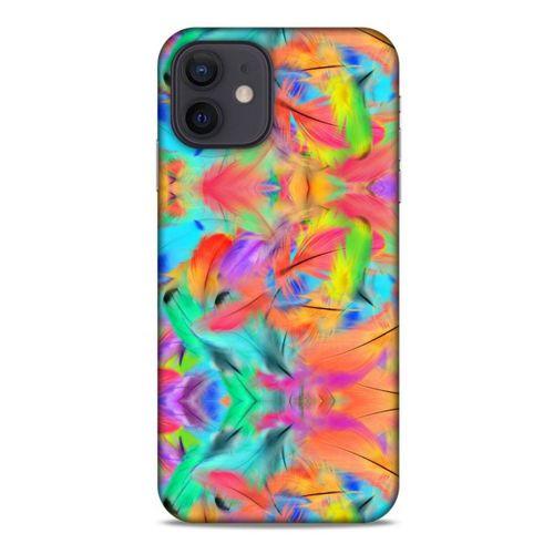 Apple iPhone 12 Kılıf Desenli Özel Seri Tüyler (32) Soft Silikon Kılıf
