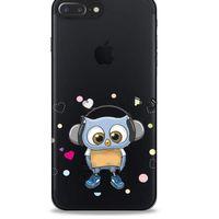 Zoologix (73) Apple Iphone 7 Plus Şeffaf Kılıf Silikon Desenli