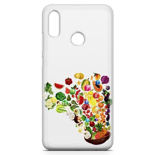 Huawei Y7 Prime 2019 Kılıf Vitamin Tablosu Arka Kapak Koruma Desenli Full Koruyucu