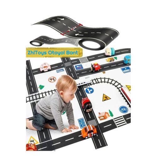 Zhltoys Otoyol Bant Eğitici Ve Eğlenceli Yol Yapım Road Tape Şerit Oyun Bandı Eğitici Oyuncak 7cm x 10Metre
