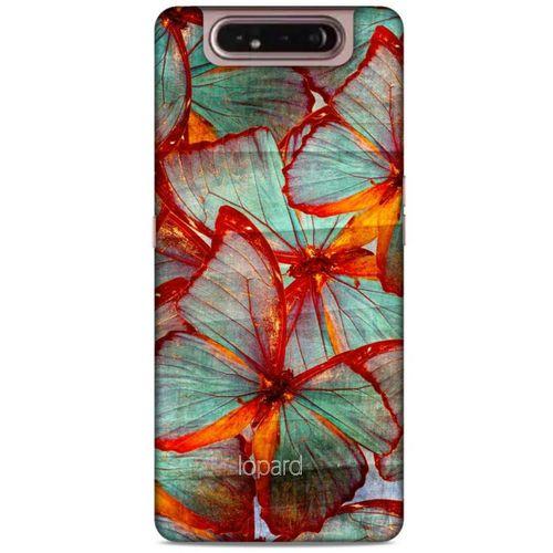 Samsung Galaxy A80 Kılıf Kelebek Etkisi (31) TPU Kılıf Kırmızı Yeşil
