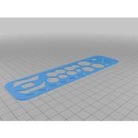 Organik Kimya Çizim Şablonu – 3D Baskı Eğitim Aparatı (Bu ürün Sadece Plastik parçadır - Almadan Önce Soru Sorabilirsiniz)