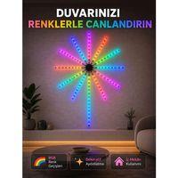 Rgb Led Duvar Aydınlatması Telefon Kontrollü Dekoratif Ortam Işığı