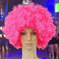 VIP KALİTE PEMBE BONUS SAÇI PEMBE SAÇ PEMBE PALYAÇO PERUĞU PEMBE PALYAÇO SAÇI PEMBE PERUK PEMBE SAÇ