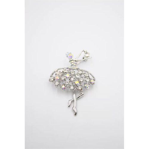 Balerin Broş - Gümüş