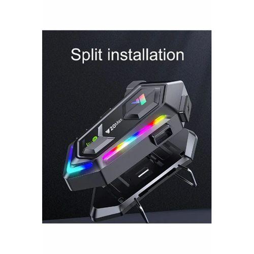 Y20 Max Motosiklet Bluetooth 5.3 Kask Intercom 2 Kişi 300 Metre Eşleşme Özellikli