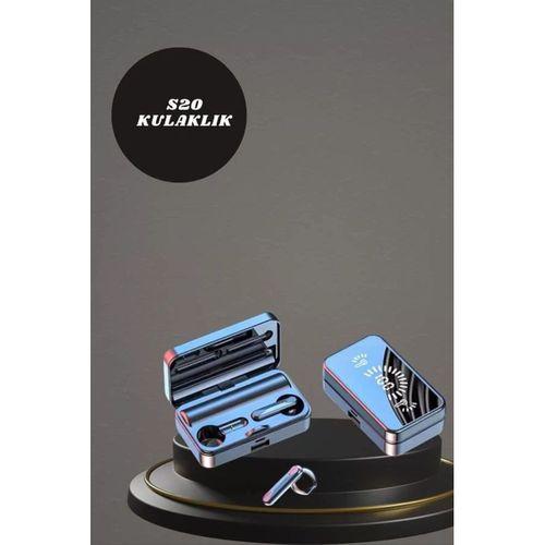 Aynalı Bluetooth Kulaklık Ve 7 Kordonlu Akıllı Saat Dijital Göstergeli Uzun Pil Ömrü