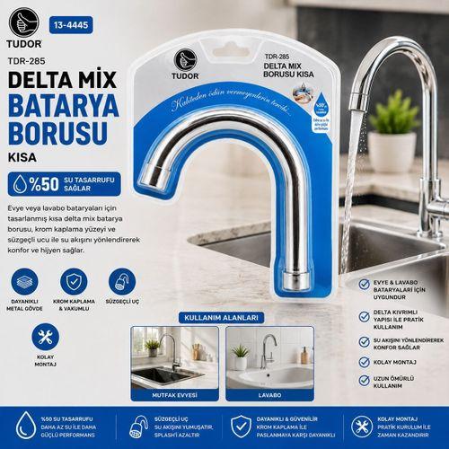 Kısa Evye-Lavabo Batarya Borusu (Krom, Süzgeçli Uç)