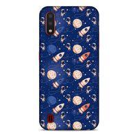 Samsung Galaxy A01 Uyumlu Kılıf Mavi Delisi (30) Silicone Case Galaksi