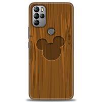 General Mobile GM 21 Pro Kılıf HD Baskılı Kılıf - Ahşap Mickey + Tam Ekran Koruyucu
