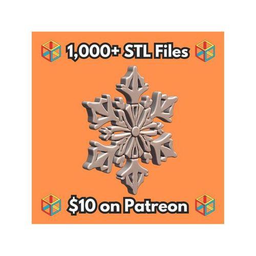 Noel Dekoru Klasik Kar Tanesi Süs MineeForm FDM 3D Baskı STL Dosyası (Bu ürün Sadece Plastik parçadır - Almadan Önce Soru Sorabilirsiniz)