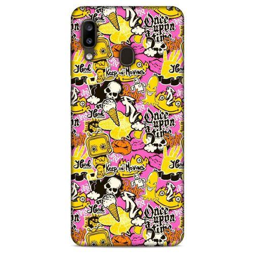 Graffitix (40) Desenli Silikon Kapak Samsung Galaxy A20 Kılıf