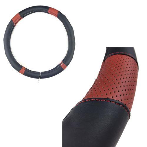 Space Direksiyon Kılıfı 38 Cm Bordo-Siyah / Dıkı324-Bs