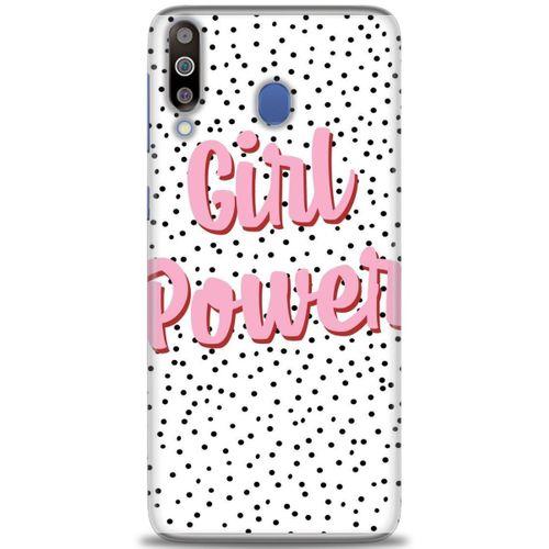 Samsung Galaxy M30 Kılıf HD Baskılı Kılıf - Girl Power + Tam Ekran Koruyucu