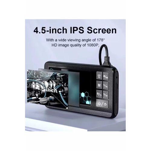 Ekranlı Çift Kameralı 10 Mt Sert Kablo Endoskop Kamera 8 Mm 4.3 Inc Hafıza Kart Destekli