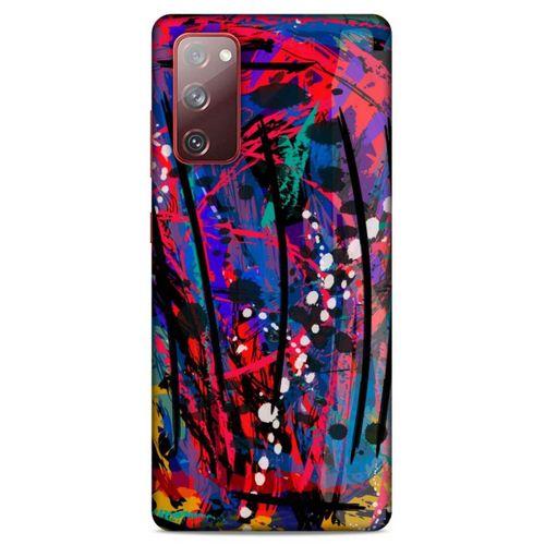 Lopard Samsung Galaxy S20 Fe Uyumlu Kılıf Soyut Sanat (46) Desenli Core Armor Kılıf