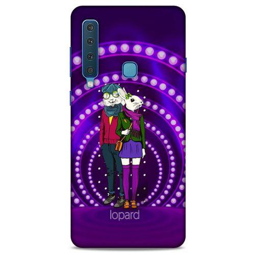 Samsung Galaxy A9 2018 Kılıf FunnyMaX (33) Hybrid Kılıf Mor Tavşan
